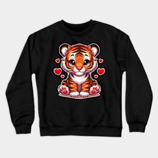 Cute Tiger Crewneck Sweatshirt